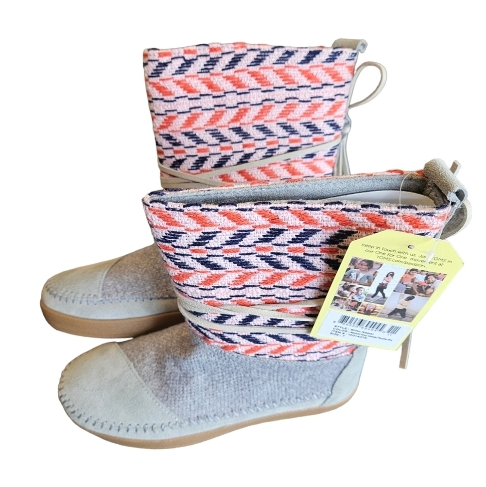TOMS Nepal Grey Womens Boots NEW